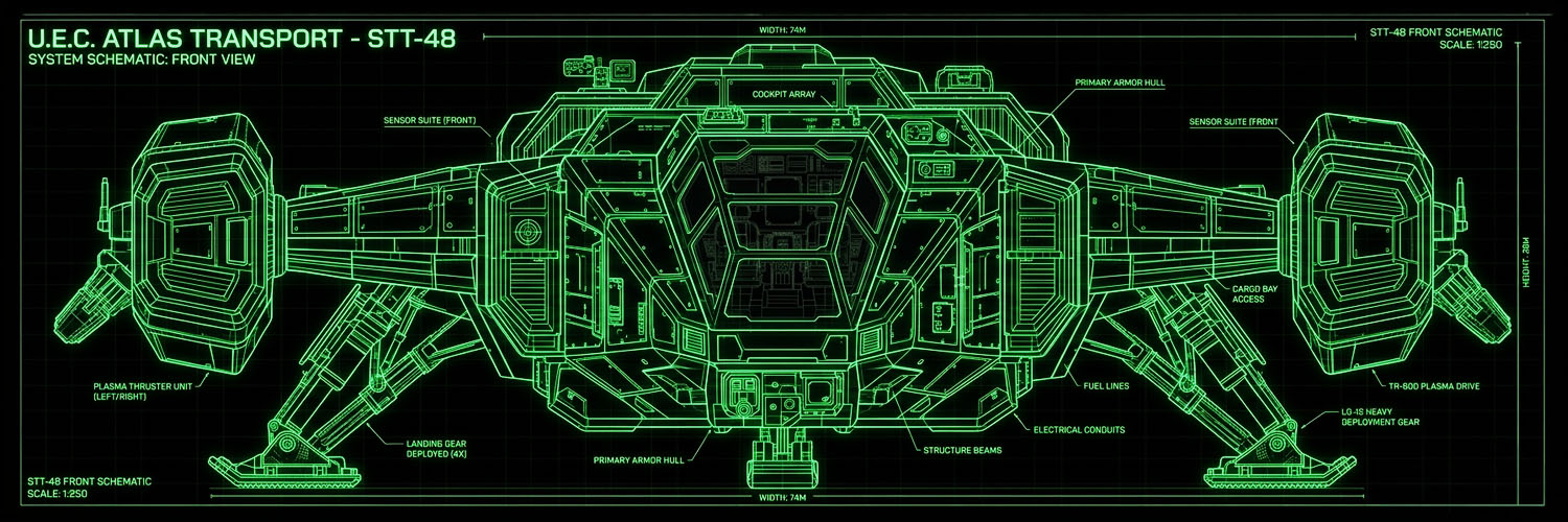 Atlas STT-48 Front Schematic