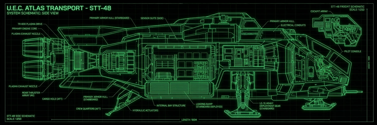 Atlas STT-48 Side Schematic